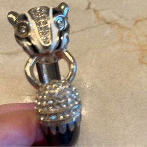 Gorgeous banana republic rare & Limited Edition signed enamel Panther bangle